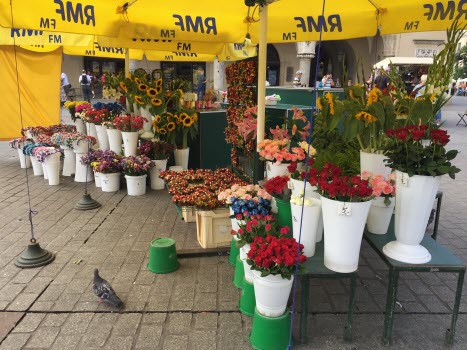 Blomsterfägring på torget