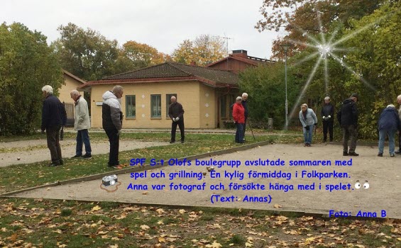 Boulespel i Folkparken