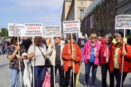 Manifestation för kontanterna 24 mars