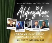 Äldregalan 2026 Tonhallen Sundsvall