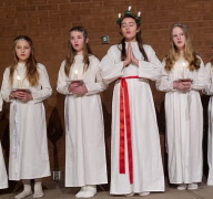 Lucia kom till medlemsträffen i måndags