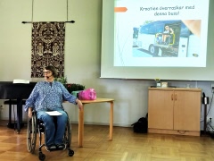 Monika Sinander, Ålberga gästade SPF Stigtomta-Vrenabygden den 18 maj 2026