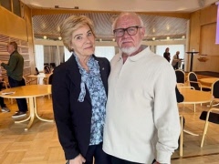 Maria Larsson på besök