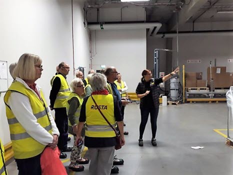 Studiebesök på Rustas lager i Norrköping