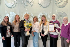 Fick diplom för stadens bästa hemtjänst