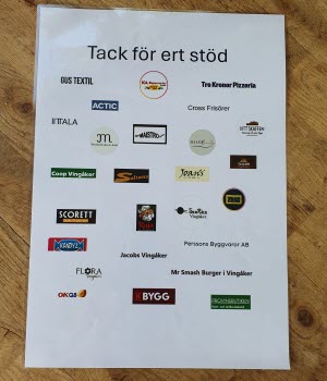 Lista över de som sponsrat med lotterivinster till Seniordagen