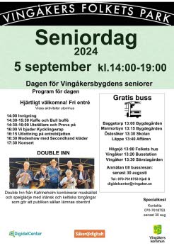 Från Seniordag i Vingåkers Folkets Park