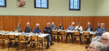 Medlemsmötet 17 april i Reginalokalen, Hallabro besökte fd skånepolisen Ewa- Gun Westford oss