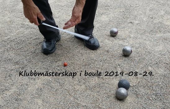 Klubbmästerskap i boule 20190829