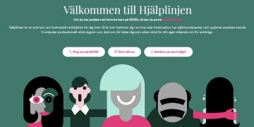 Välkommen till Hjälplinjen! Ring oss på 90 390