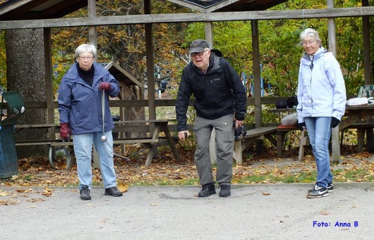 Boulespel i Folkparken