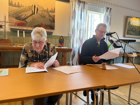 Sekreterare och ordförande för mötet