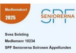 Hämta ditt medemskort digitalt. Det kan även hämtas vid månadsträffarna.