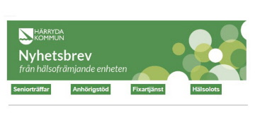 Härryda kommun: Hälsofrämjande enheten, Nyhetsbrev april
