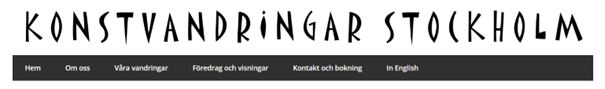 "Sakta vi gå genom stan en sommarkväll"  är temat på  konstvandringar i sommar