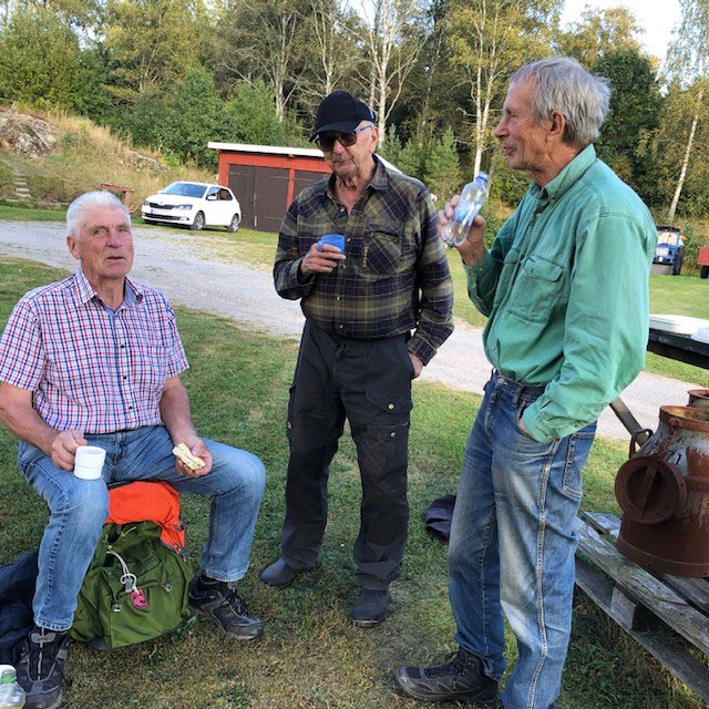 Gösta, Lennart och Kjell hade en del att diskutera