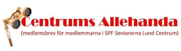 Årets sista medlemsbrev med julhälsning och mycket annat