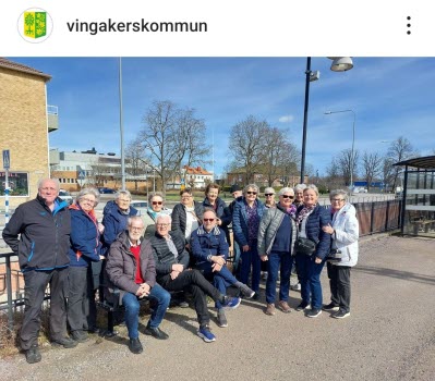 Seniorer åer tåg till Flen