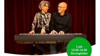 En salig blandning. Musik och kaffé på Träffpunkt Sävstagården 1 juli 13.30