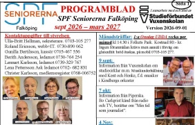 Nytt Programblad för hösten 2026
