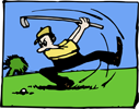 Referat från golftävlingarna