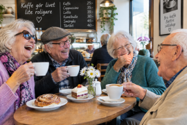 Torsdag 8 oktober kl 15.00 är cafét öppet i Folkets Hus Hällevadsholm kl 15.00