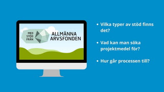 Webbinarium om hur det går till att söka projektmedel från Allmänna Arvsfonden