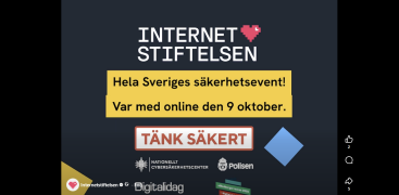 TÄNK SÄKERT 2026 Anmäl dig redan nu till "Hela Sveriges säkerhetsevent" den 9 oktober