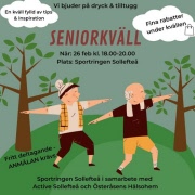 Sportringen har seniorkväll 26/2 kl 18.00-20.00