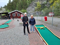 Premiär för bangolfen
