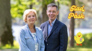 Maria och Peter önskar Glad Påsk 🐣