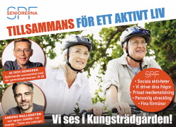 Kom till Seniordagen i Kungsträdgården 6 maj