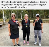Spfs förbundsmästerskap i boule spelades i Falkenberg 30 - 31 augusti
