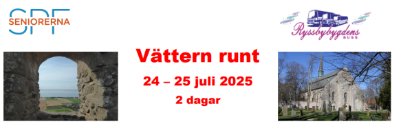 Resa Vättern runt 24-25 juli