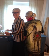 Vi serverades ett dignande JULBORD i Bygdegården