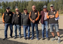 Resultat från slutspelet i boule i Ljungby 12 september 2025