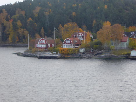 Stockholms skärgård under hemresan.