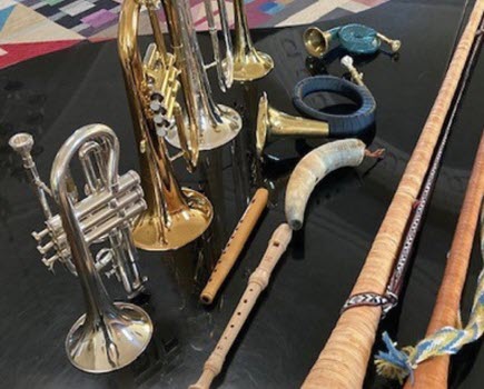 Olika blåsinstrument