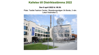 Kallelse till Distriktsstämma och Hjärnkoll 2022