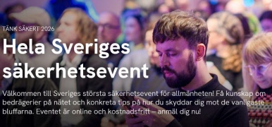 Varmt välkommen till Sveriges största säkerhetsevent för allmänheten!