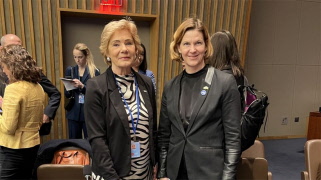 Maria Larsson på plats i New York för FN:s kvinnokommission