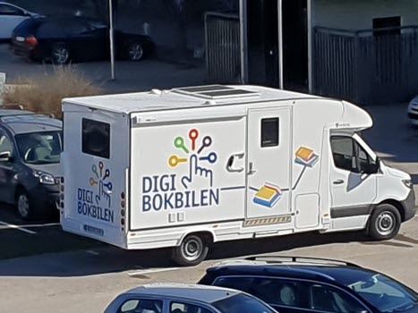Husbil ombyggd till DigiBokbil